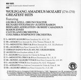 Mozart Greatest Hits: Szell, Walter, Casadesus, et al. - CBS MLK 45813