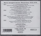 CD - Rare Mozart: Recs & Broadcasts 1934-1970 - Tahra TAH 595-598 (4CD Set, Sealed)