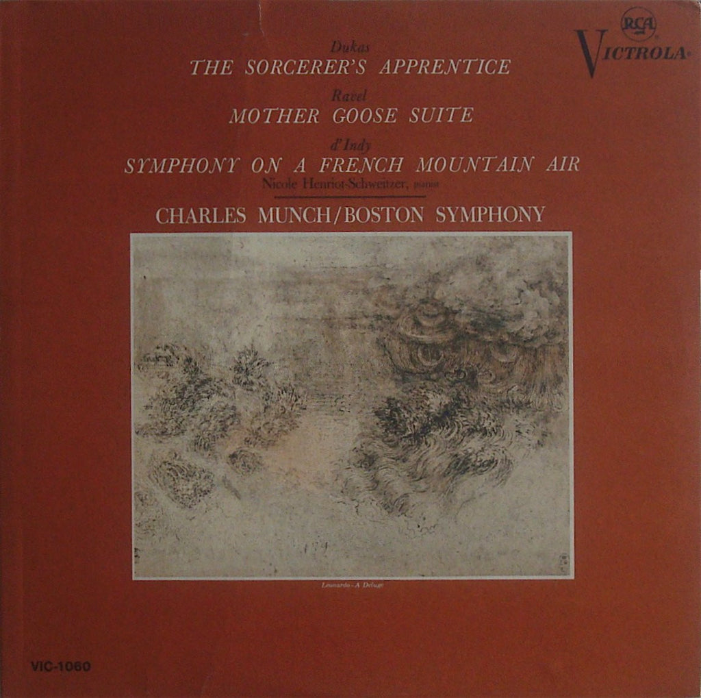 LP - Munch: Ravel Mother Goose Suite + Dukas & D'Indy - RCA VIC-1060