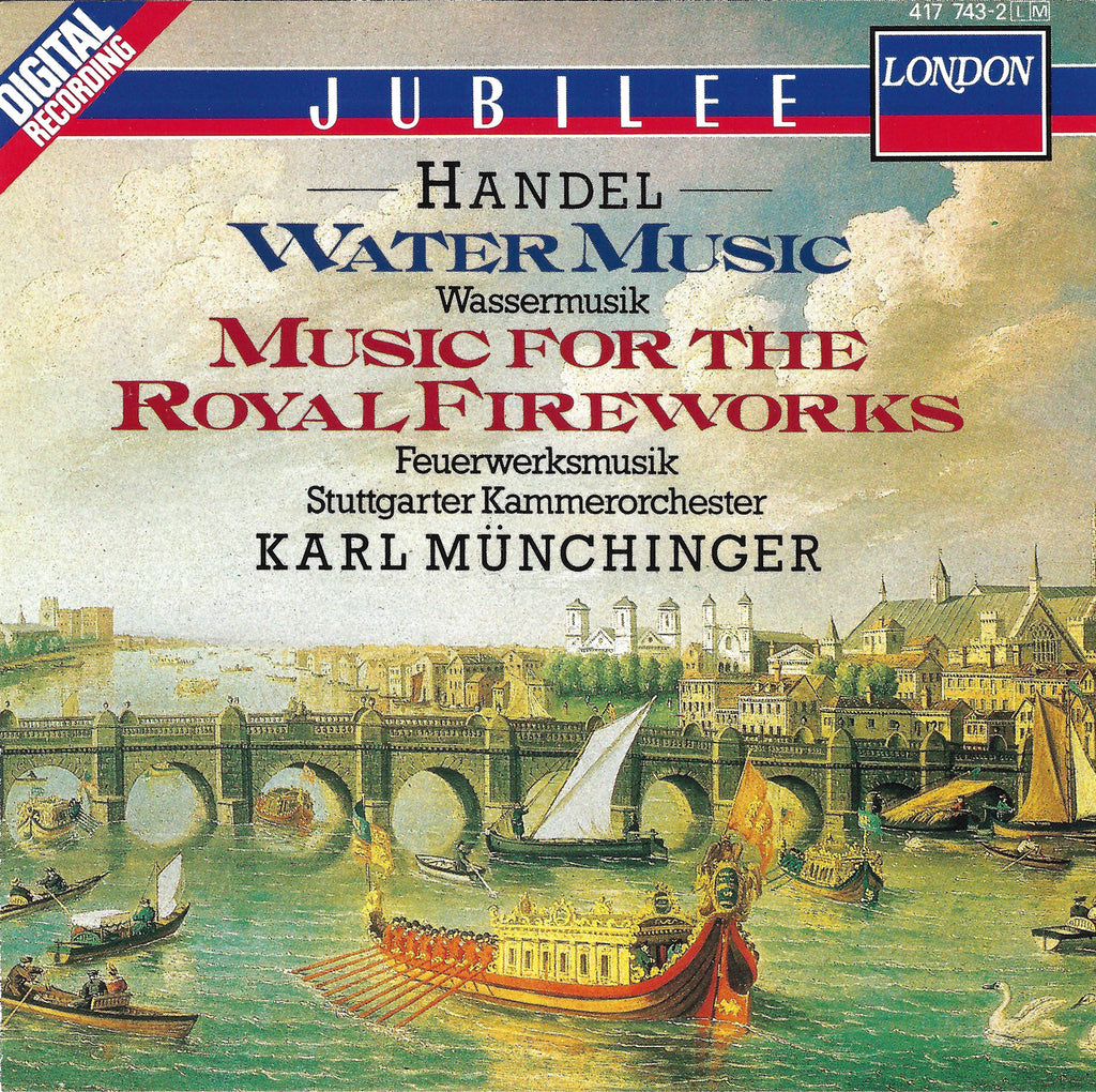 Munchinger: Water Music + Royal Fireworks Music - London 417 743-2