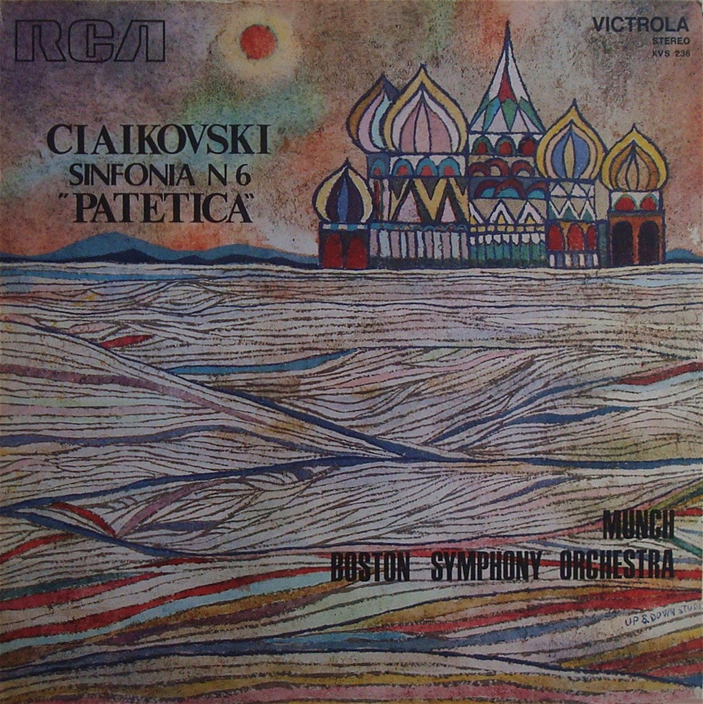 LP - Munch: Tchaikovsky Symphony No. 6 "Pathetique" - Italian RCA KVS 236