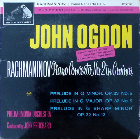 Ogdon: Rachmaninov Piano Concerto No. 2 + 3 Preludes - HMV ALP 1928