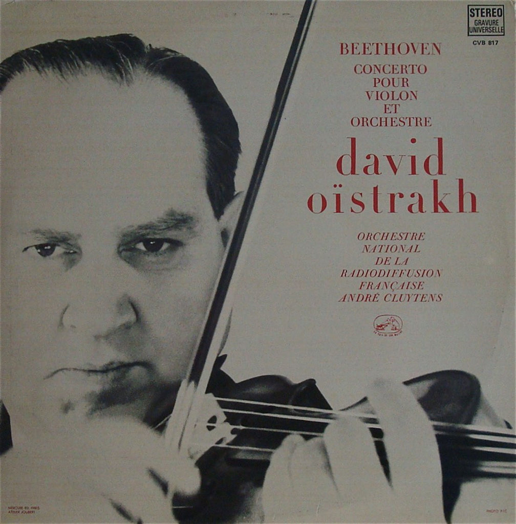 LP - Oistrakh/Cluytens: Beethoven Violin Concerto Op. 61 - LVSM CVB 817