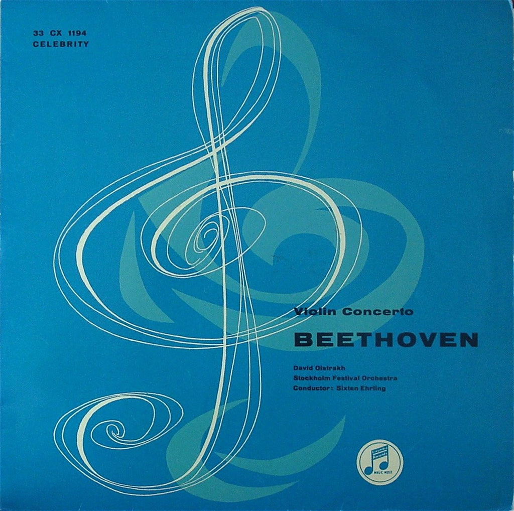 LP - Oistrakh/Erhling: Beethoven Violin Concerto - Columbia CX 1194