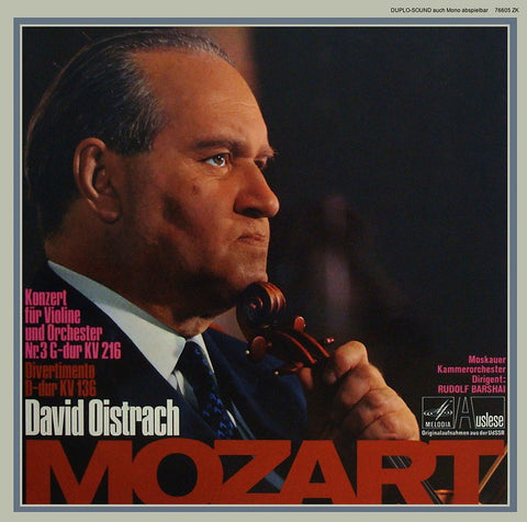 LP - Oistrakh/Barshai: Mozart Violin Concerto K. 216, Etc. - Auslese 76605 ZK