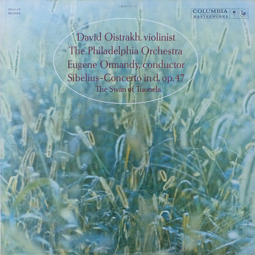 Oistrakh/Ormandy: Sibelius Violin Concerto, etc. - Columbia ML 5492