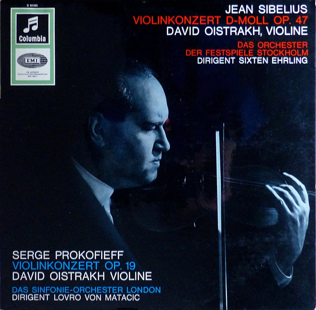 Oistrakh: Sibelius & Prokofiev No. 1 Concertos - Columbia C 91395