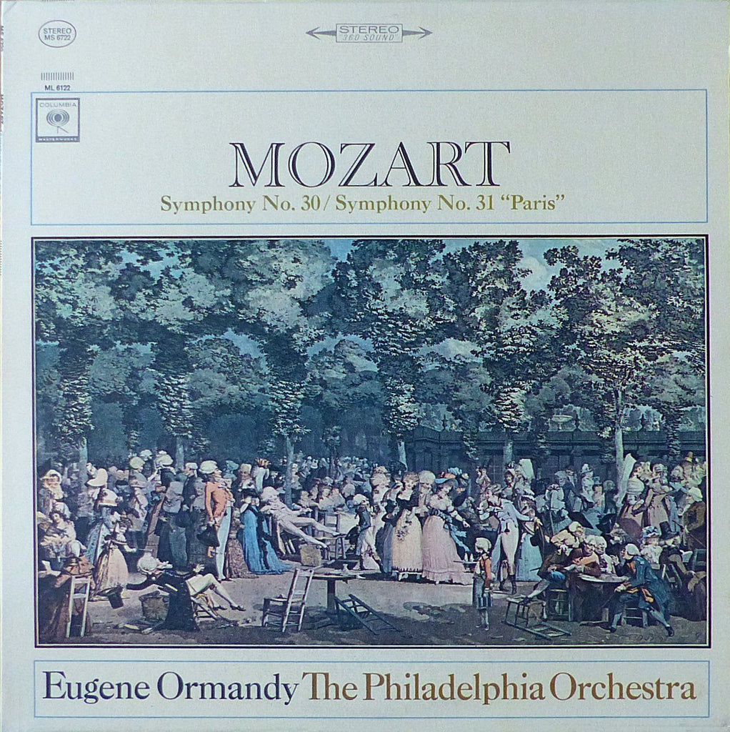 Ormandy: Mozart Symphonies 30 & 31 (Paris) - Columbia MS 6722