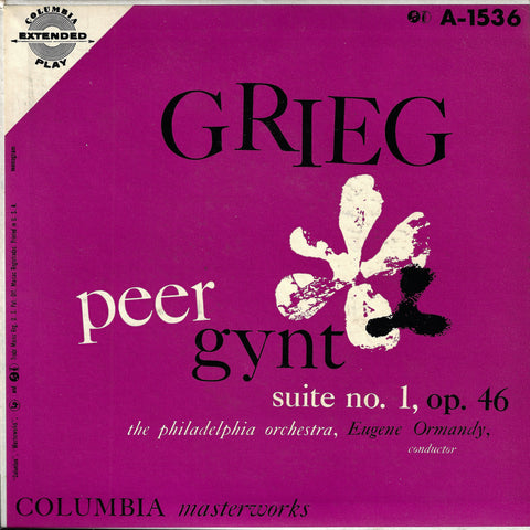 Ormandy: Grieg Peer Gynt Suite No. 1 - Columbia A-1536 (7" EP)