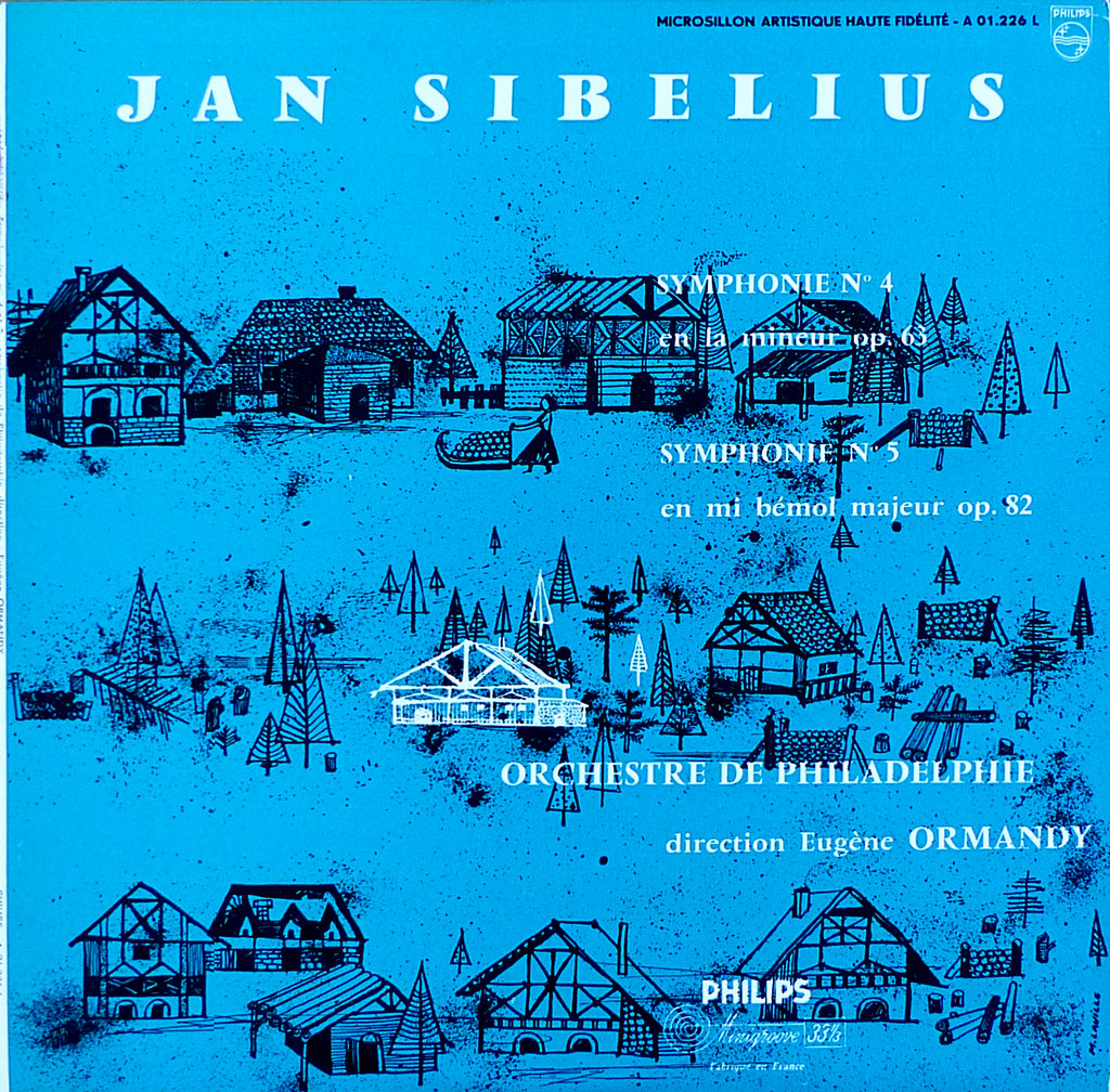 Ormandy: Sibelius Symphonies Nos. 4 & 5 - Philips A 01.226 L