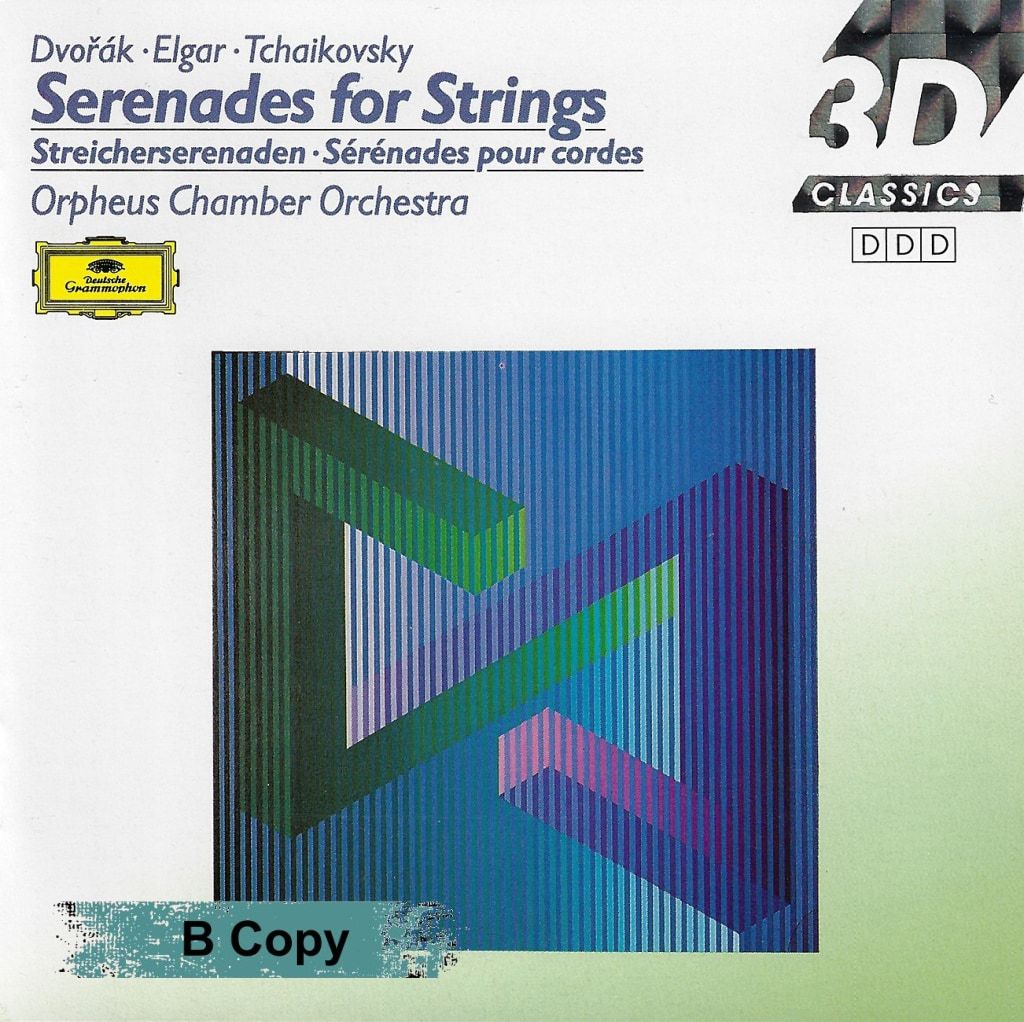 Orpheus Co: Dvorak Elgar & Tchaikovsky String Serenades - Dg 429 488-2 Cd