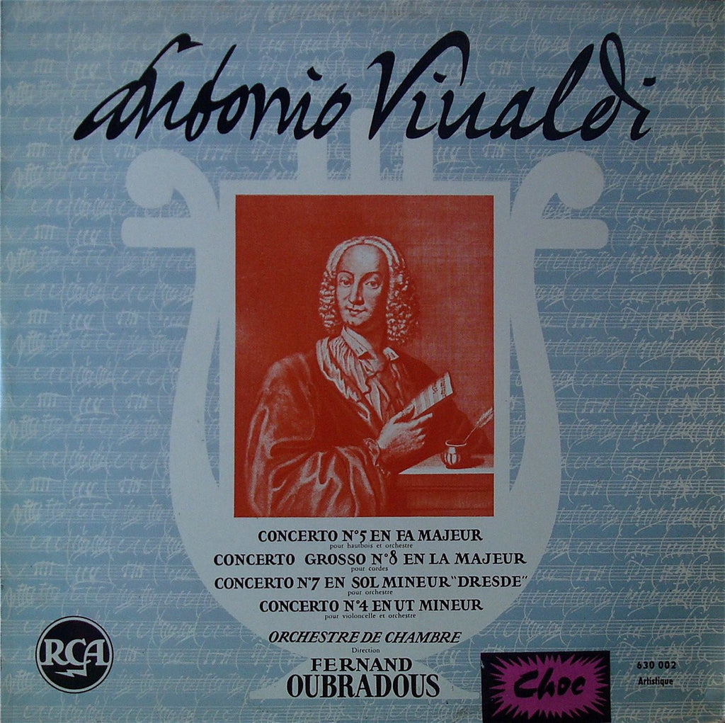 LP - Oubradous: Vivaldi Concerti Grossi 5, 7 & 8, Etc. - RCA 630.002