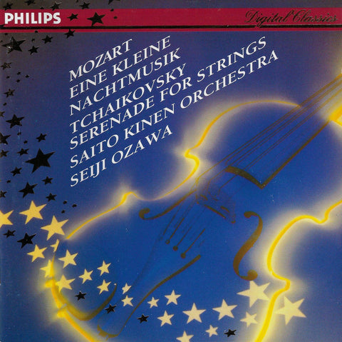 Ozawa: Mozart Eine Kleine Nachtmusik + Tchaikovsky - Philips 438 137-2