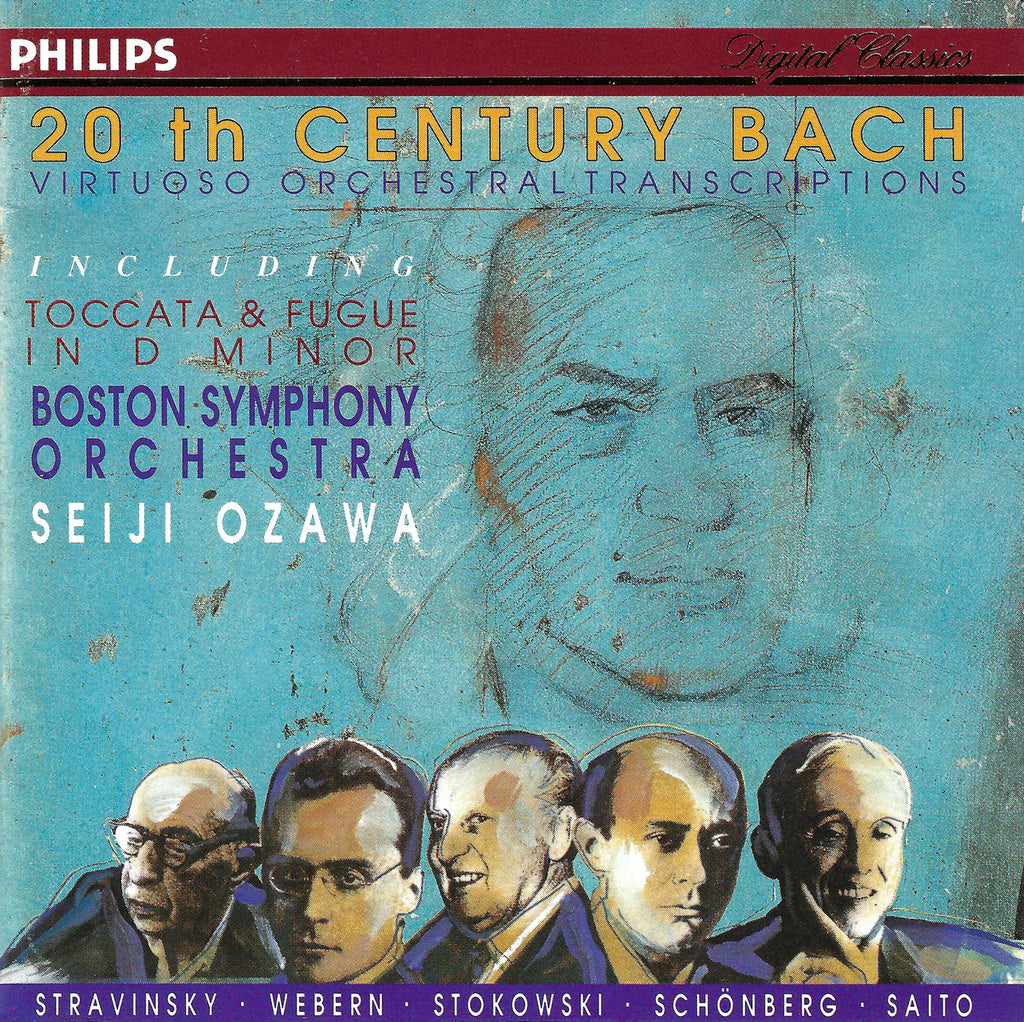Ozawa: 20th Century Bach Orch Transcriptions - Philips D 125072 (club)