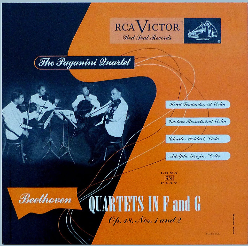 Paganini Quartet: Beethoven SQs Op. 18 Nos. 1 & 2 - RCA LM-1729