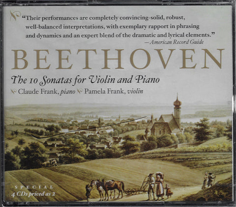 Pamela Frank: Beethoven 10 Violin Sonatas - Music & Arts CD-1143 (4CD set) (sealed)