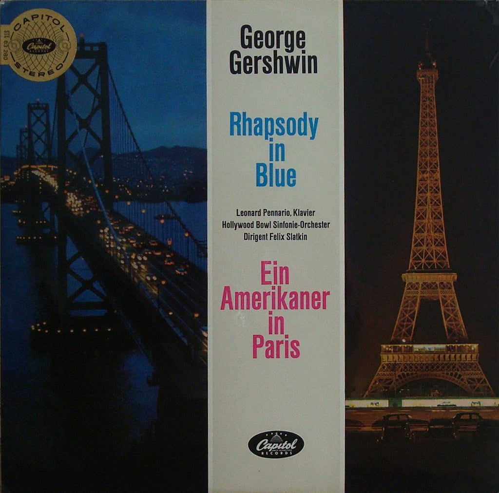 LP - Pennario: Rhapsody In Blue (+ An American In Paris) - German Capitol STK 83 280