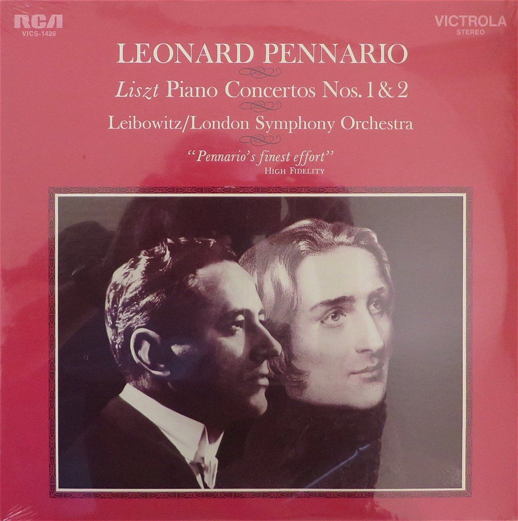 Pennario: Liszt Piano Concertos Nos. 1 & 2 - RCA VICS-1426 (sealed)
