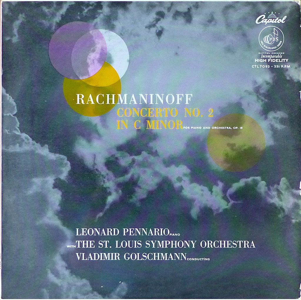Pennario: Rachmaninov Piano Concerto No. 2 - Capitol CTL 7093