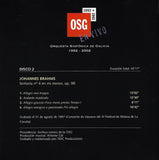 Perez/Galicia SO: Brahms Symphony No. 4 (live) - Clave Records 1034-CD