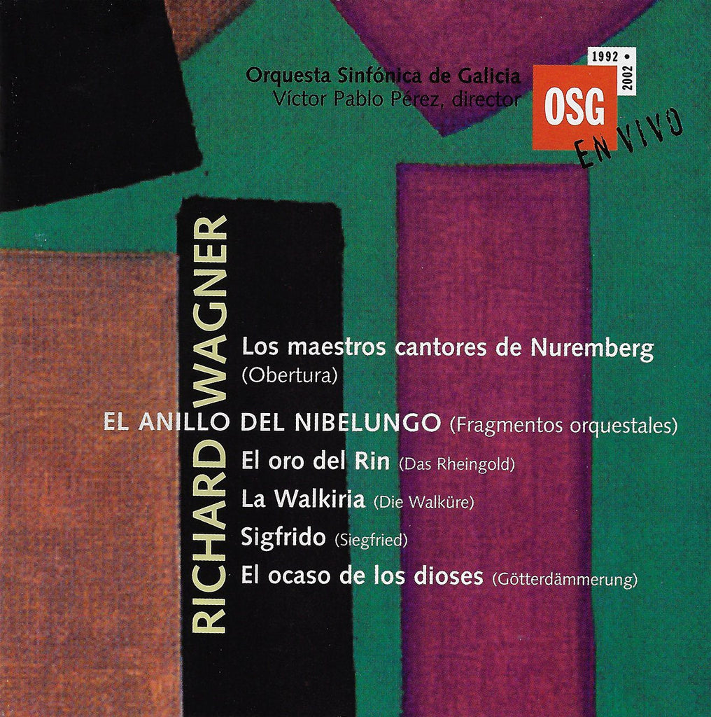 Perez/Galicia SO: Wagner excerpts (live) - Clave Records 1036-CD