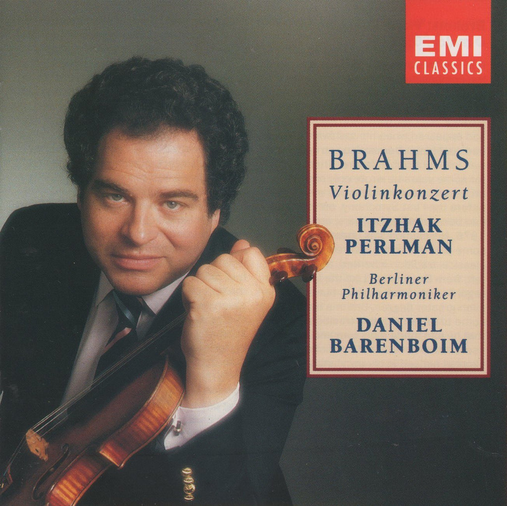 Perlman/Barenboim: Brahms Violin Concerto in D Op. 77 - EMI CDC 7 54580 2