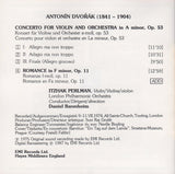 Perlman: Dvorak Violin Concerto + Romance - EMI CDC 7 47168 2