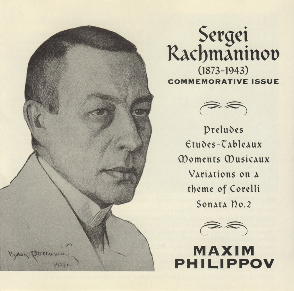 CD - Philippov: Rachmaninov Corelli Variations, Piano Sonata No. 2, Etc. - Claudio Records CC4322