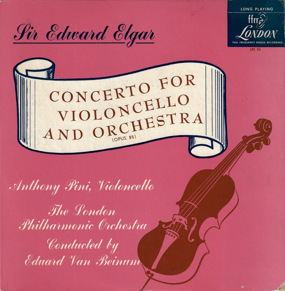 Anthony Pini: Elgar Cello Concerto - London LPS 95 (10" LP)