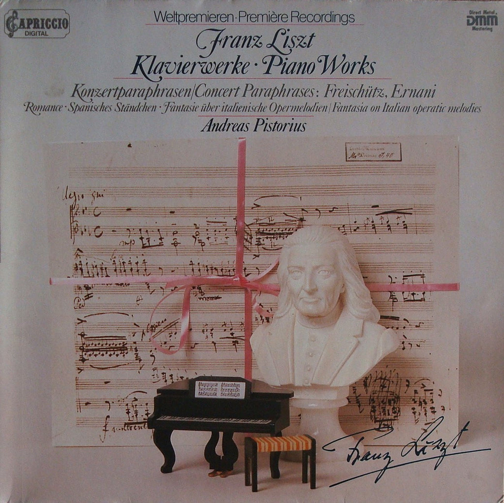 LP - Pistorius: Liszt Concert Paraphrases & World Premiere Recordings - Capriccio 43 7665 (DDD)