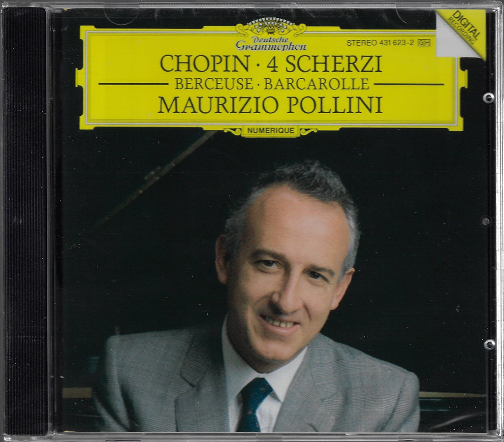 Pollini: Chopin 4 Scherzi + Berceuse & Barcarolle - DG 431 623-2 (sealed)