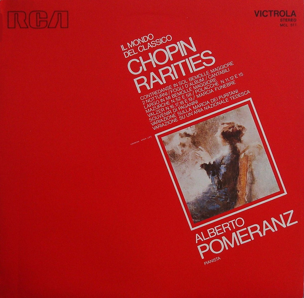 LP - Pomeranz: Chopin Rarities (Souvenir Di Paganini, Variations On A German Air, Etc.) - RCA MCL 511