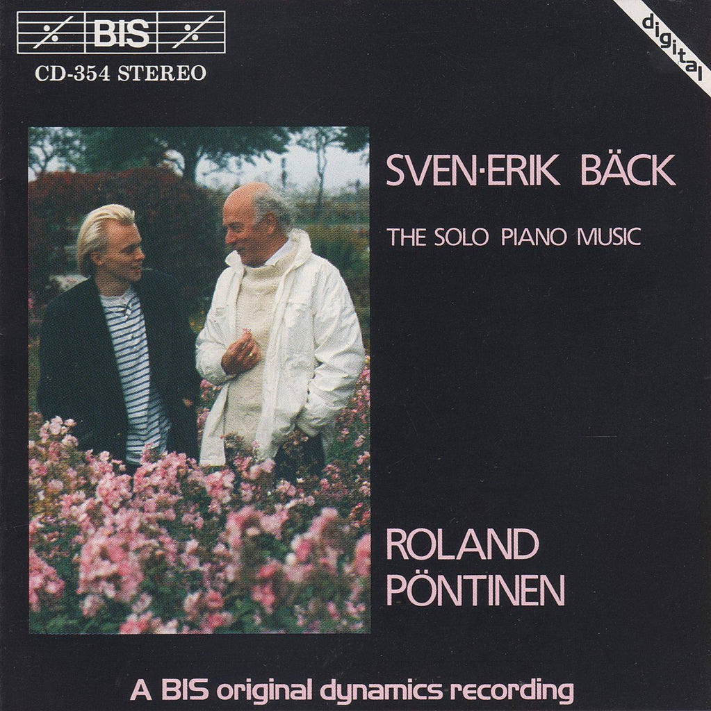 Pöntinen: Solo piano music of Sven-Erik Bäck - BIS CD-354