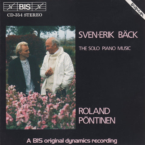 Pöntinen: Solo piano music of Sven-Erik Bäck - BIS CD-354