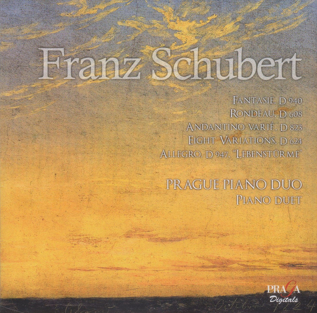 Prague Piano Duo: Schubert Fantasia D. 940, etc. - Praga PRD/DSD 250 263