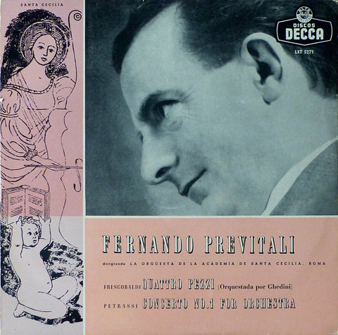 Previtali: Petrassi Concerto for Orchestra No. 1 + Frescobaldi - Decca LXT 5271