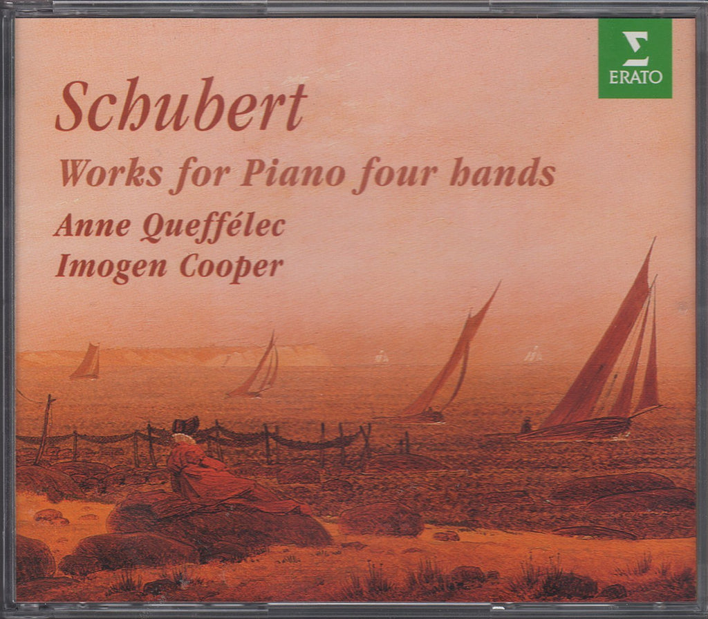 Queffélec & Cooper: Schubert 4-Hand Piano Music - Erato 0630-11231-2 (2CD set)