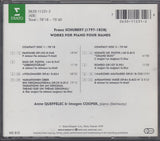 Queffélec & Cooper: Schubert 4-Hand Piano Music - Erato 0630-11231-2 (2CD set)