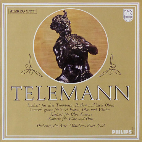 Redel/Pro Arte Orchestra Munich: Telemann Concertos - Philips 835 750 DXY