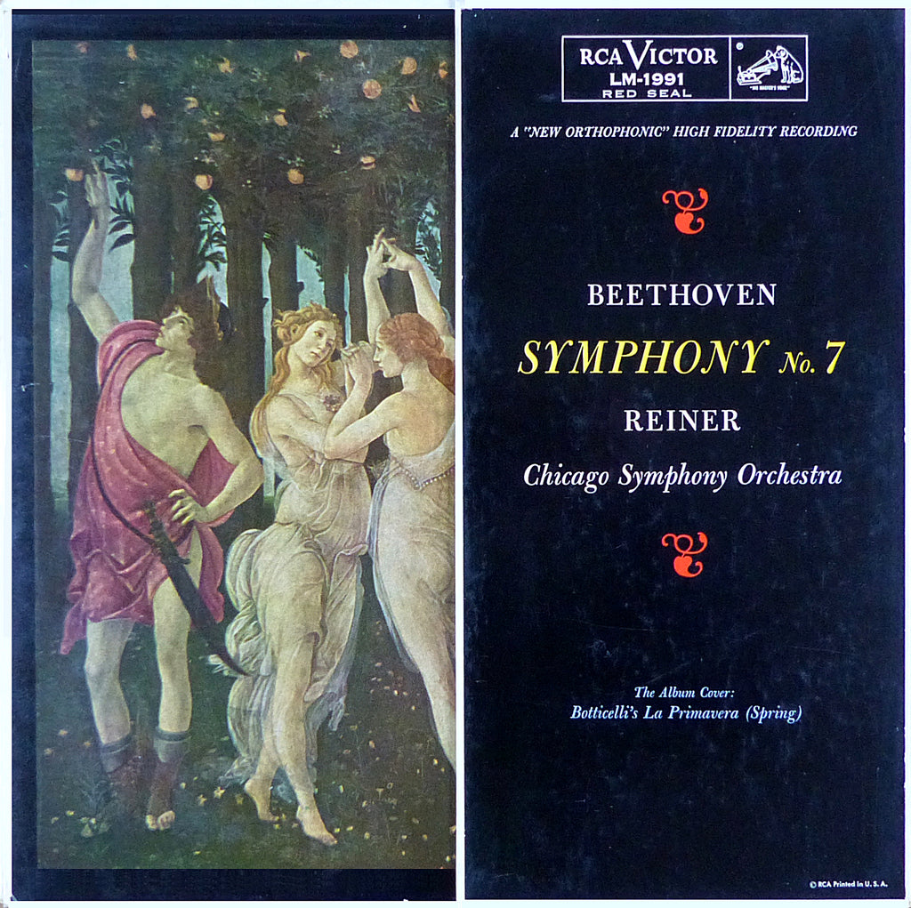 Reiner/Chicago SO: Beethoven Symphony No. 7 - RCA LM-1991