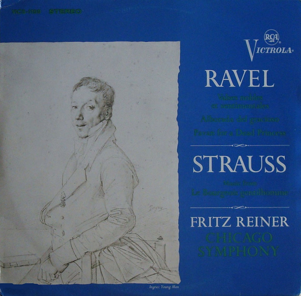 LP - Reiner: Ravel Valses Nobles, Pavane, Alborada + Strauss - German RCA VICS-1199