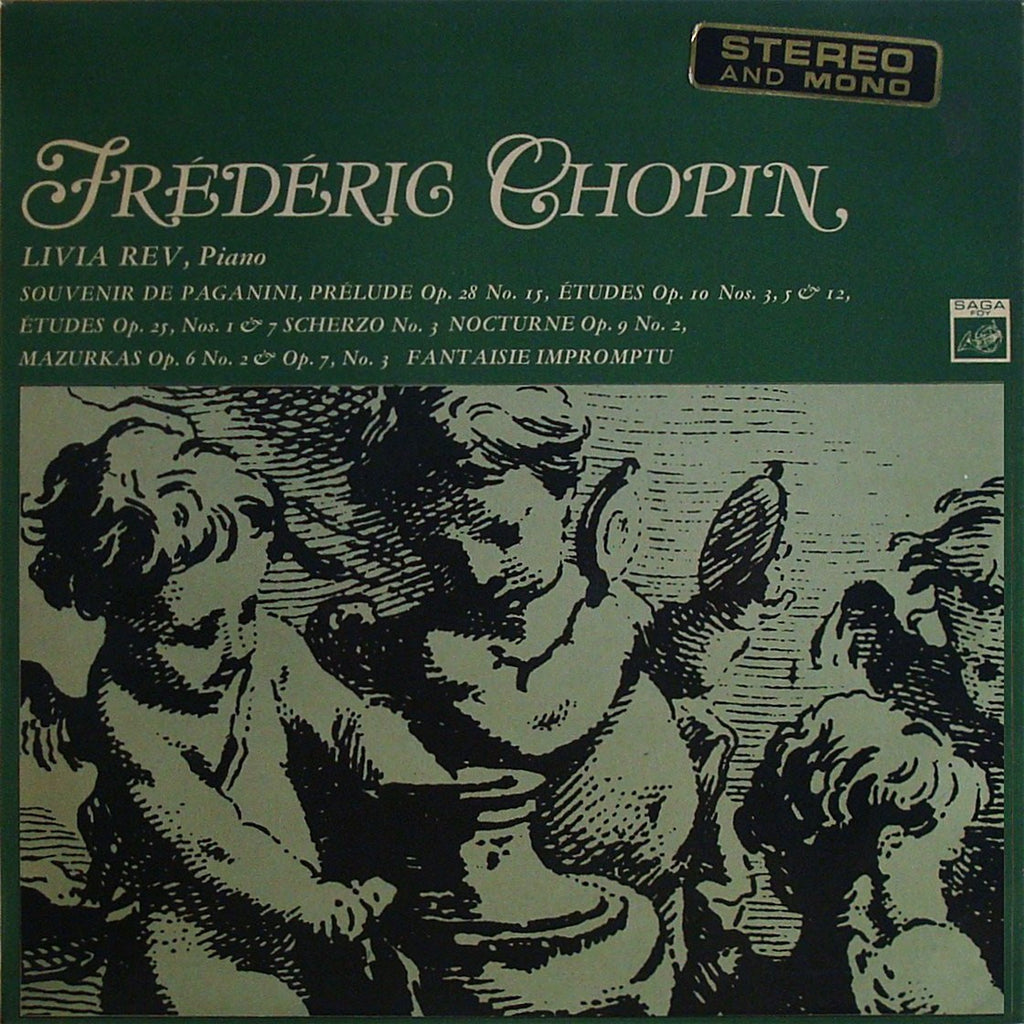 LP - Livia Rev: Chopin Recital (Scherzo No. 3, Fantasie-Impromptu, Etc.) - Saga FDY 1903