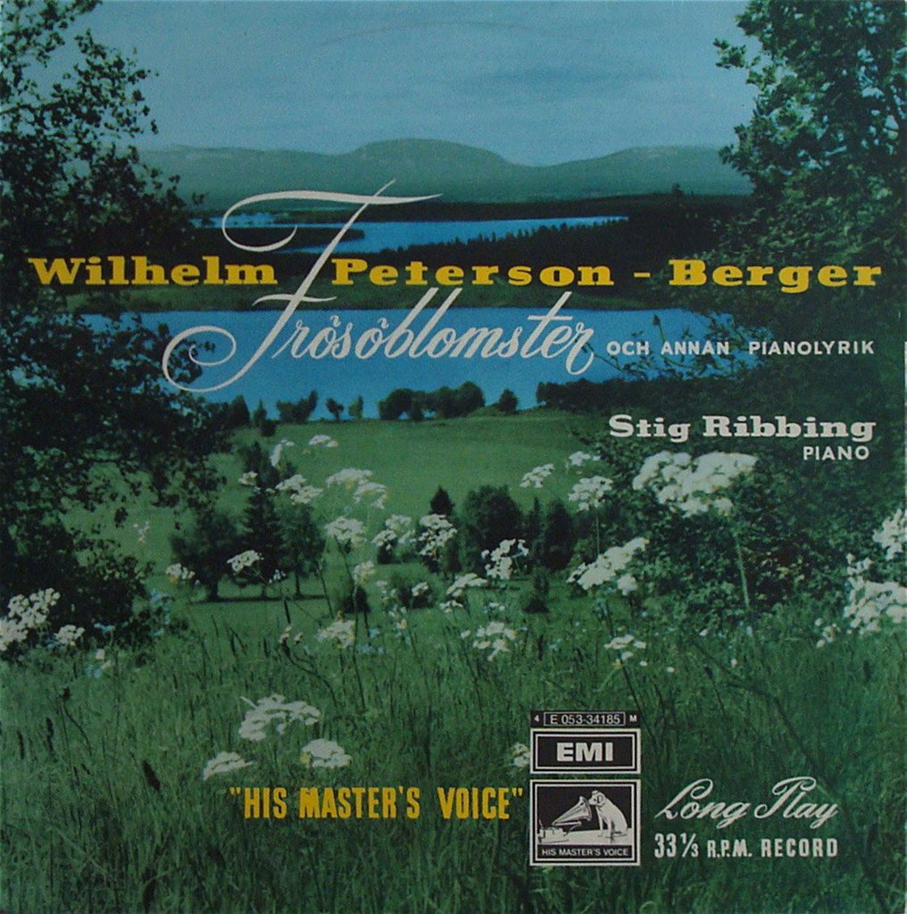 LP - Ribbing: Peterson-Berger Lyric Pieces From “Frösöblomster” - Swedish EMI E 053-34185