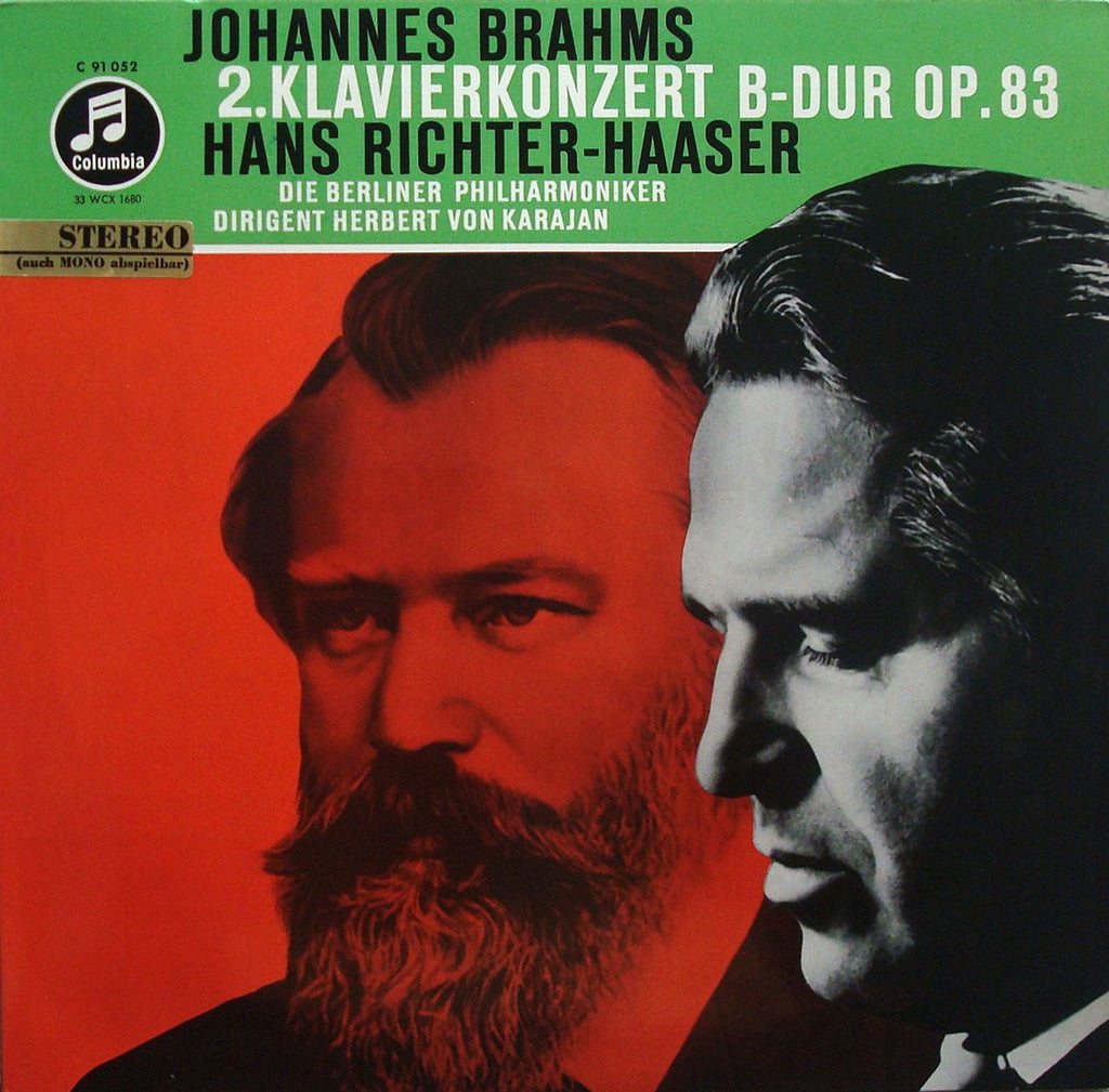LP - Richter-Haaser/Karajan: Brahms Piano Concerto No. 2 - Columbia SMC 91052 (w/g)