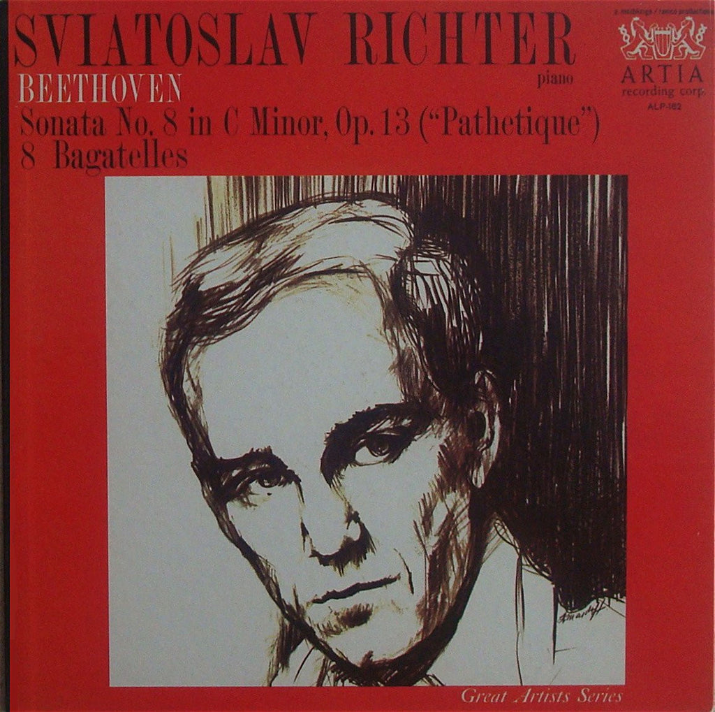 LP - Richter: Beethoven "Pathetique" Sonata + 8 Bagatelles - Artia ALP-162