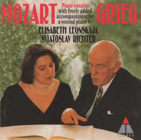 CD - Richter/Leonskaja: Mozart Piano Sonatas (arr. Grieg For 2 Pianos) - Teldec 4509-90825-2 (DDD)