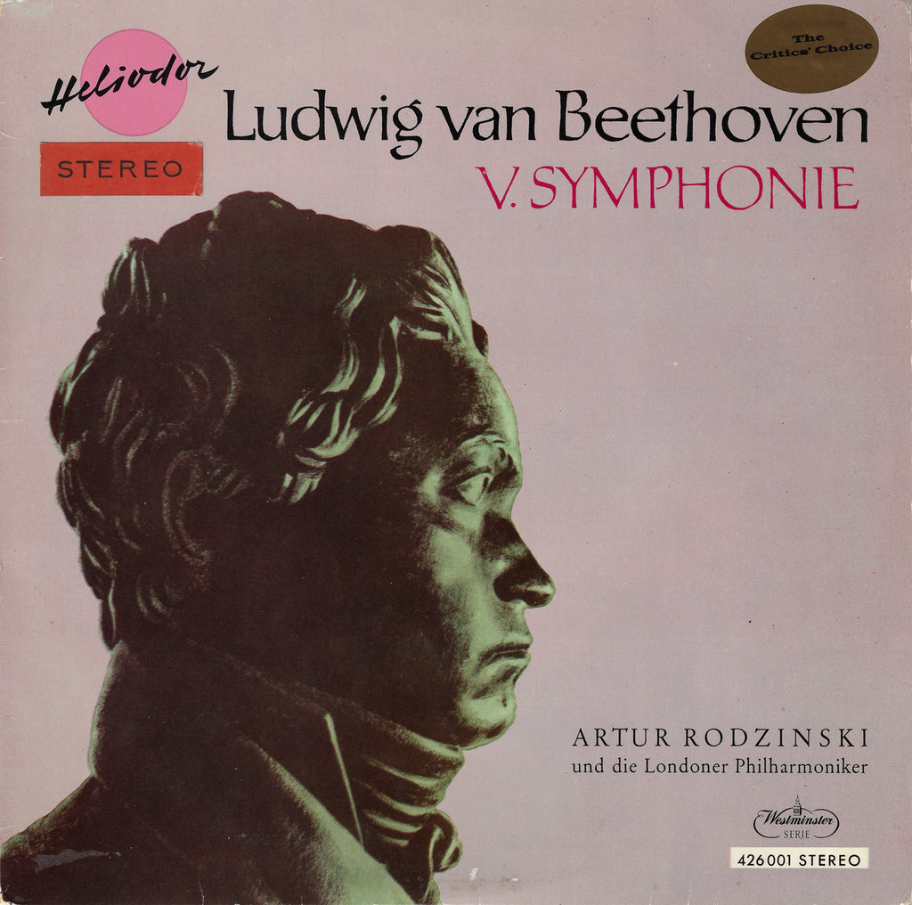 Rodzinski: Beethoven Symphony No. 5 - Heliodor 426 001 (10" LP)