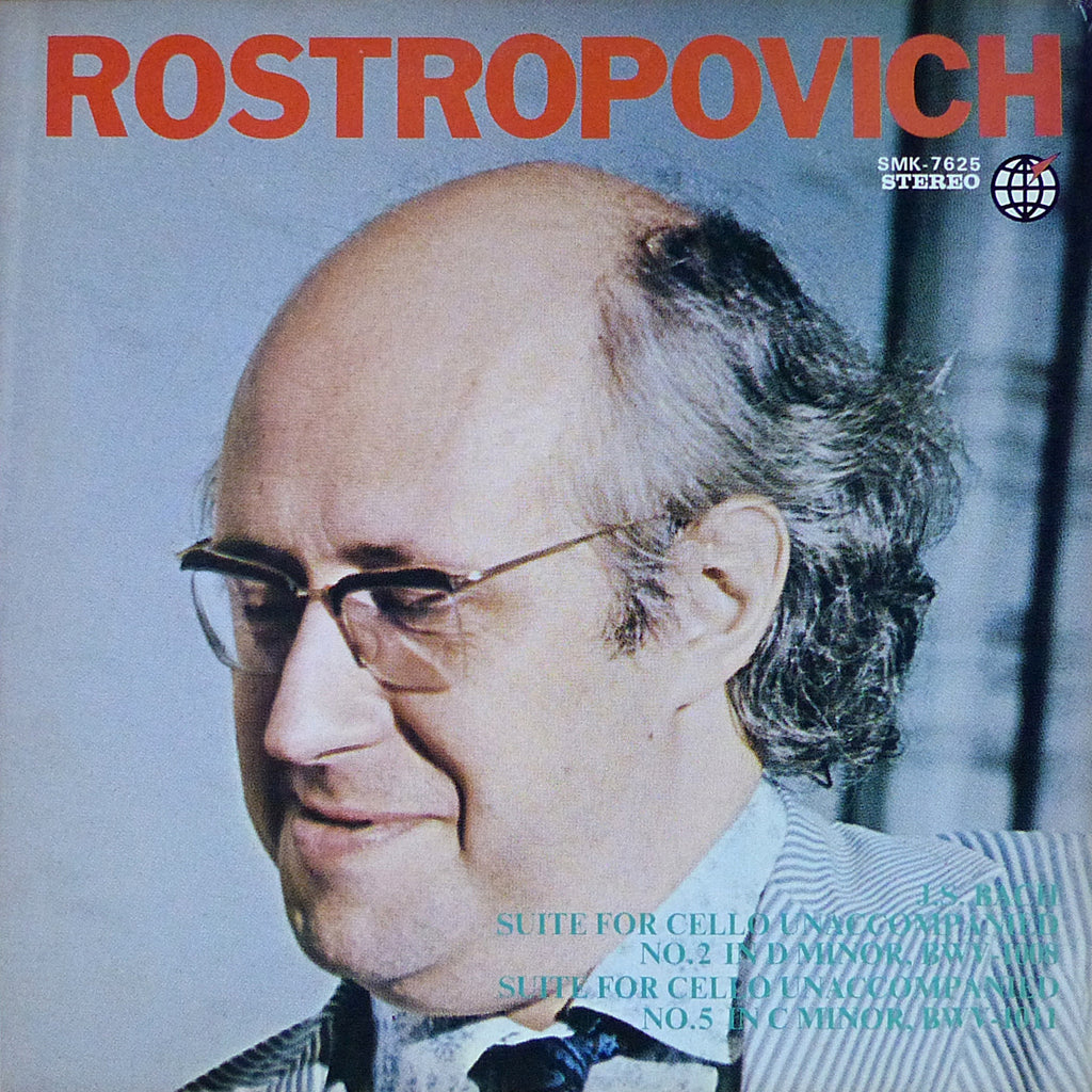 Rostropovich: Bach Cellos Suites 2 & 5 - Shinsekai/Victor SMK-7625