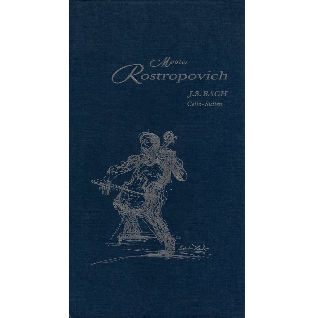 Rostropovich: Bach 6 Solo Cello Suites - EMI (deluxe box issue + VHS video)