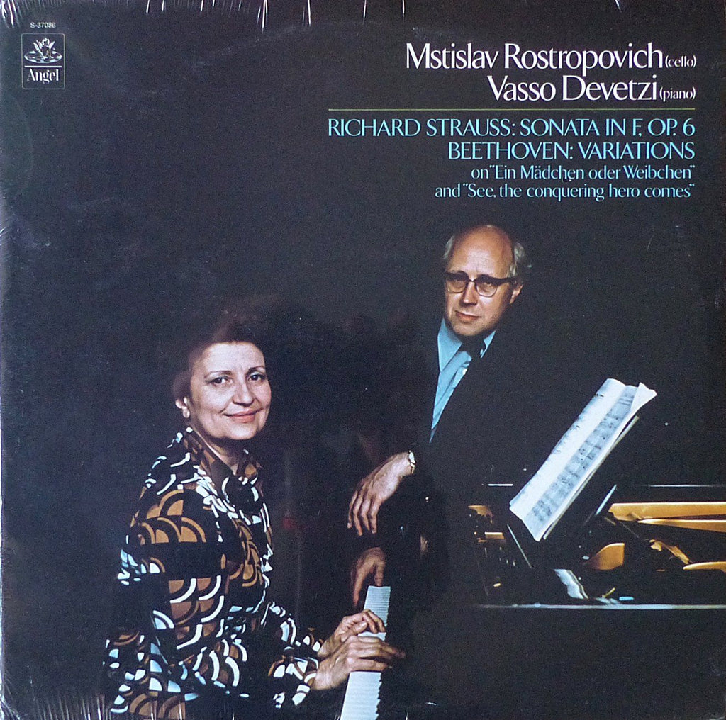 Rostropovich: R. Strauss Cello Sonata + Beethoven - Angel S-37086 (sealed)